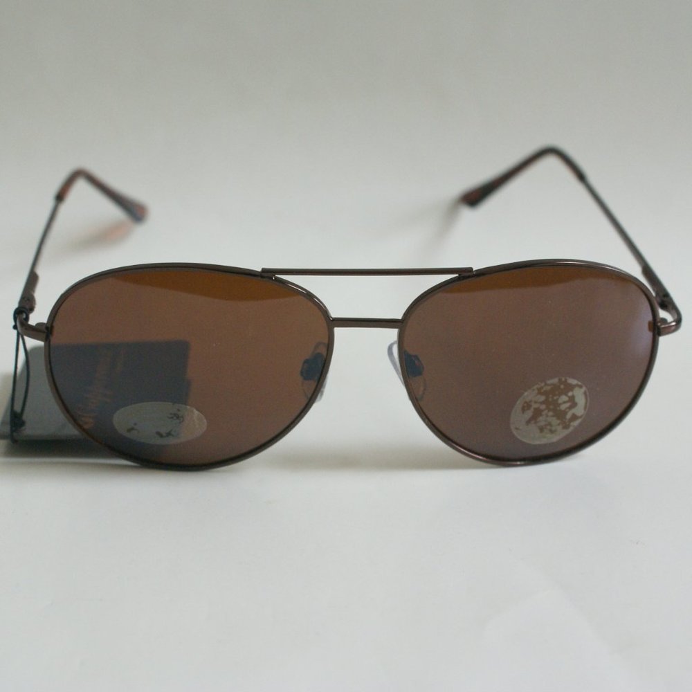 NWT TruVintage 90's Aviator DBL Bridge w/Spring Hinge Coppermax Lens Sunglasses